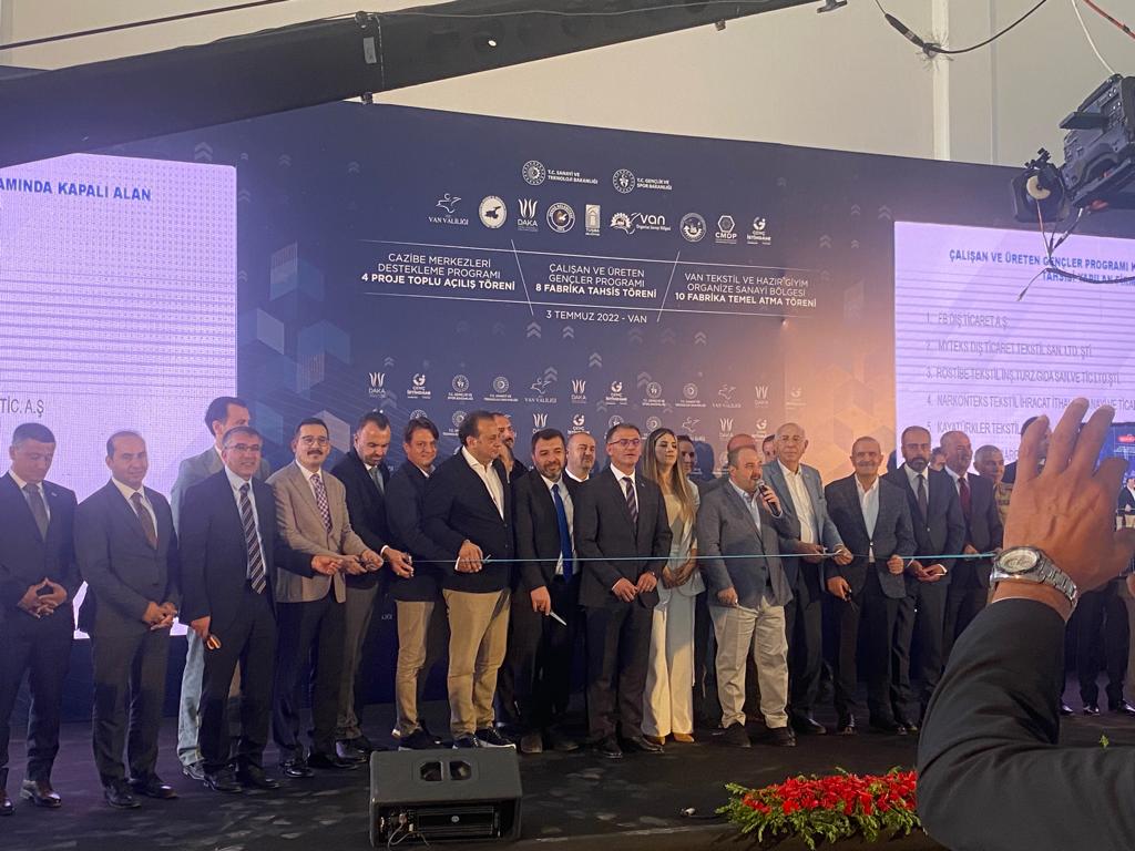 NARKONTEKS’DEN VAN’A 10 MİLYON EURO DEĞERİNDE YATIRIM   NARKONTEKS YENİ FABRIKASINI VAN’DA AÇIYOR