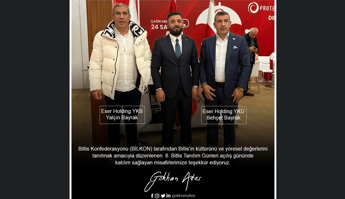 Gökhan Ateş 6. Bitlis Tanıtım Günleri’nde yer aldı