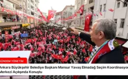 Ankara Büyükşehir Belediye Başkanı Mansur Yavaş Elmadağ Seçim Koordinasyon Merkezi Açılışında Konuştu