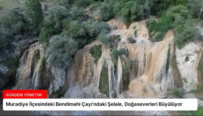 Muradiye İlçesindeki Bendimahi Çayı’ndaki Şelale, Doğaseverleri Büyülüyor