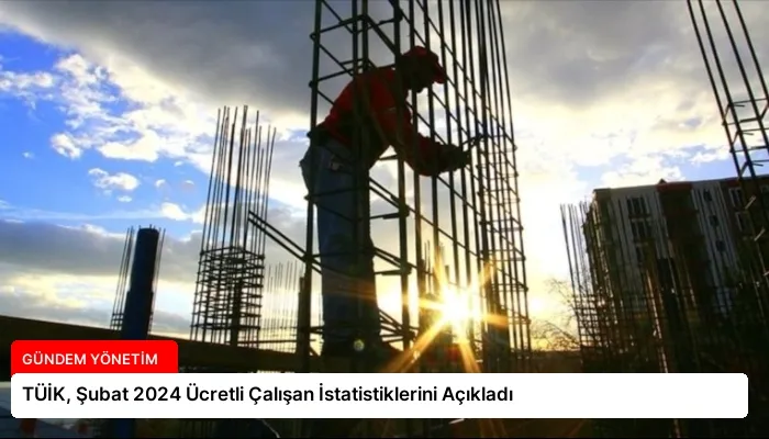 TÜİK, Şubat 2024 Ücretli Çalışan İstatistiklerini Açıkladı