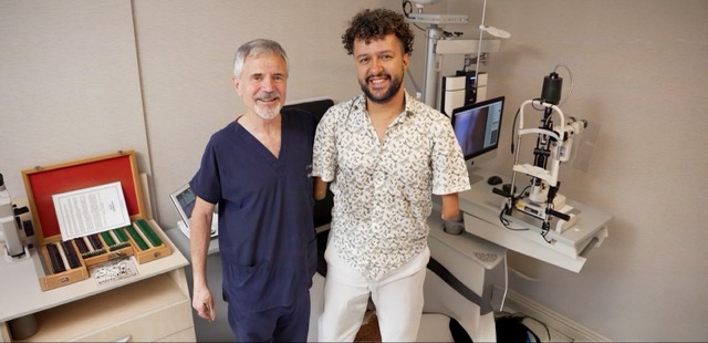 Temassız lazer yöntemiyle milli sporcunun görme sorunu giderildi