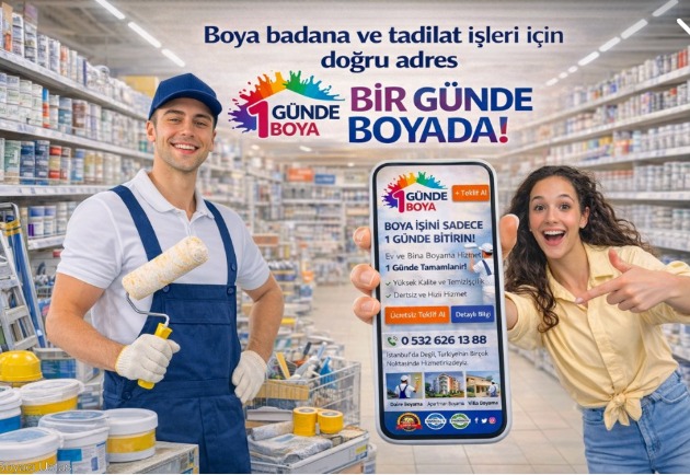 Ataşehir’de Mekân Yenilemenin En Güvenilir Yolu: 1GÜNDE BOYA