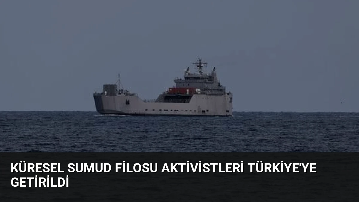 Küresel Sumud Filosu Aktivistleri Türkiye’ye Getirildi