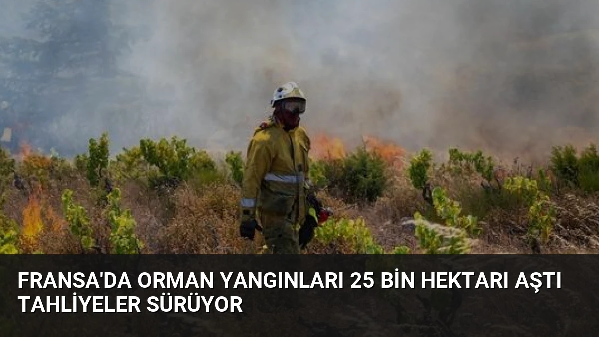 Fransa’da Orman Yangınları 25 Bin Hektarı Aştı Tahliyeler Sürüyor