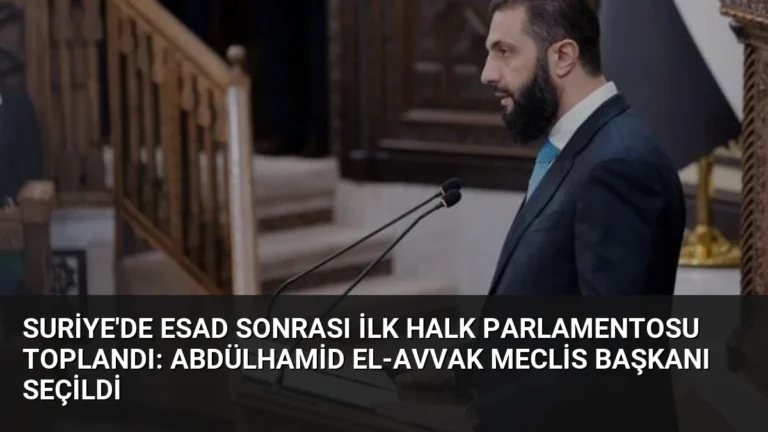Suriye’de Esad Sonrası İlk Halk Parlamentosu Toplandı: Abdülhamid el-Avvak Meclis Başkanı Seçildi