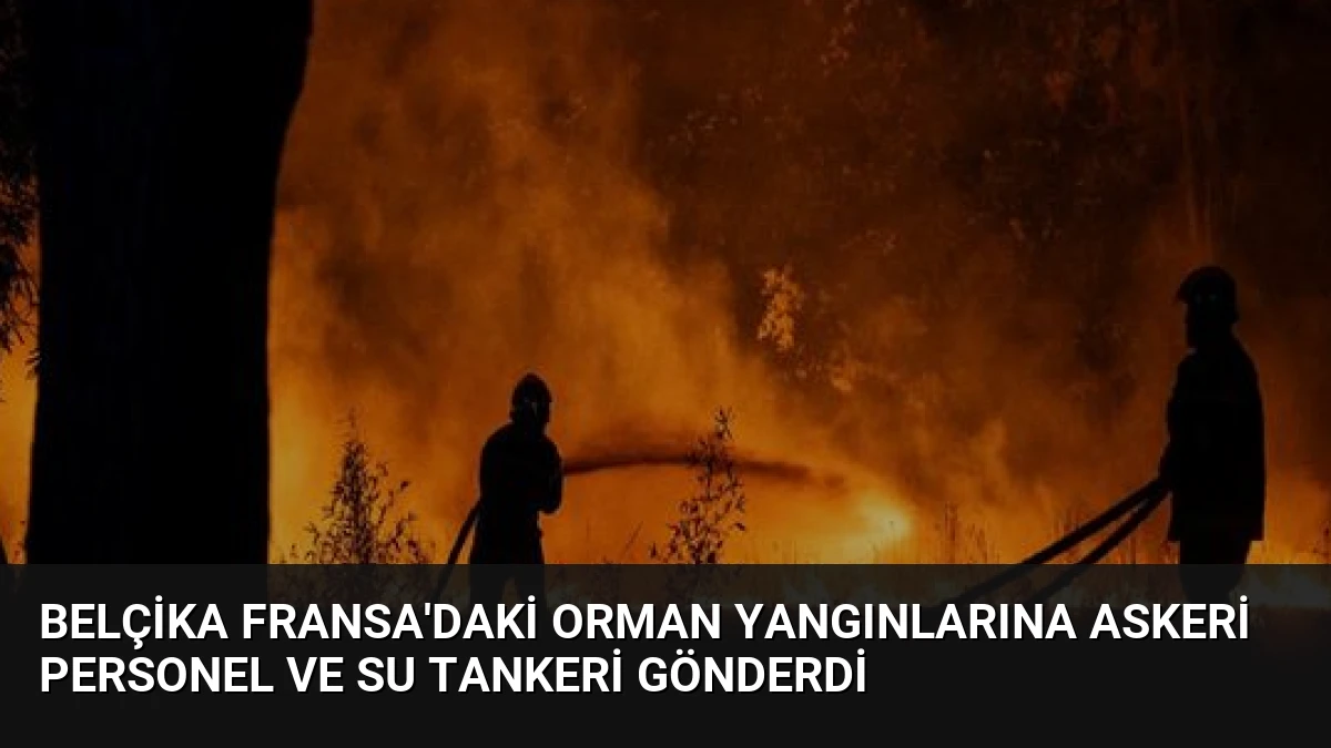 Belçika Fransa’daki Orman Yangınlarına Askeri Personel ve Su Tankeri Gönderdi