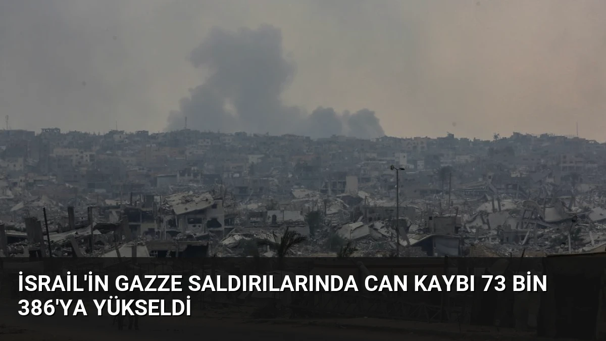 İsrail’in Gazze Saldırılarında Can Kaybı 73 Bin 386’ya Yükseldi