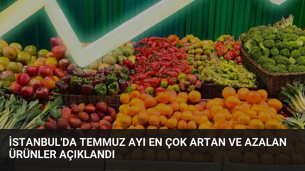 İstanbul’da Temmuz Ayı En Çok Artan ve Azalan Ürünler Açıklandı