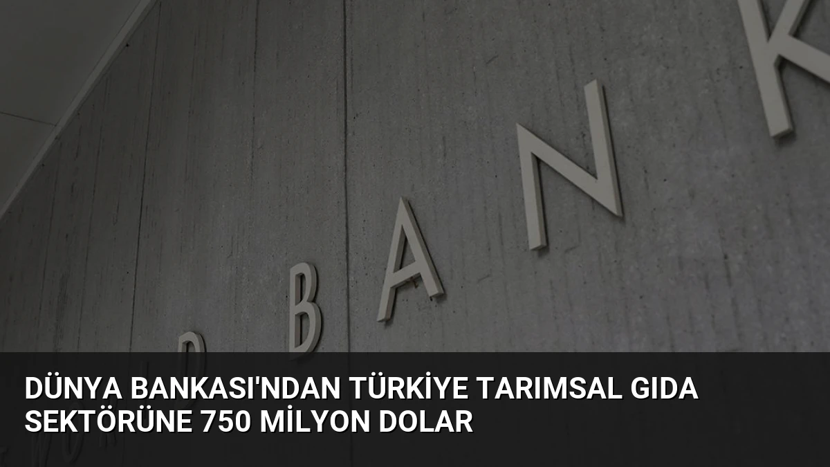 Dünya Bankası’ndan Türkiye Tarımsal Gıda Sektörüne 750 Milyon Dolar