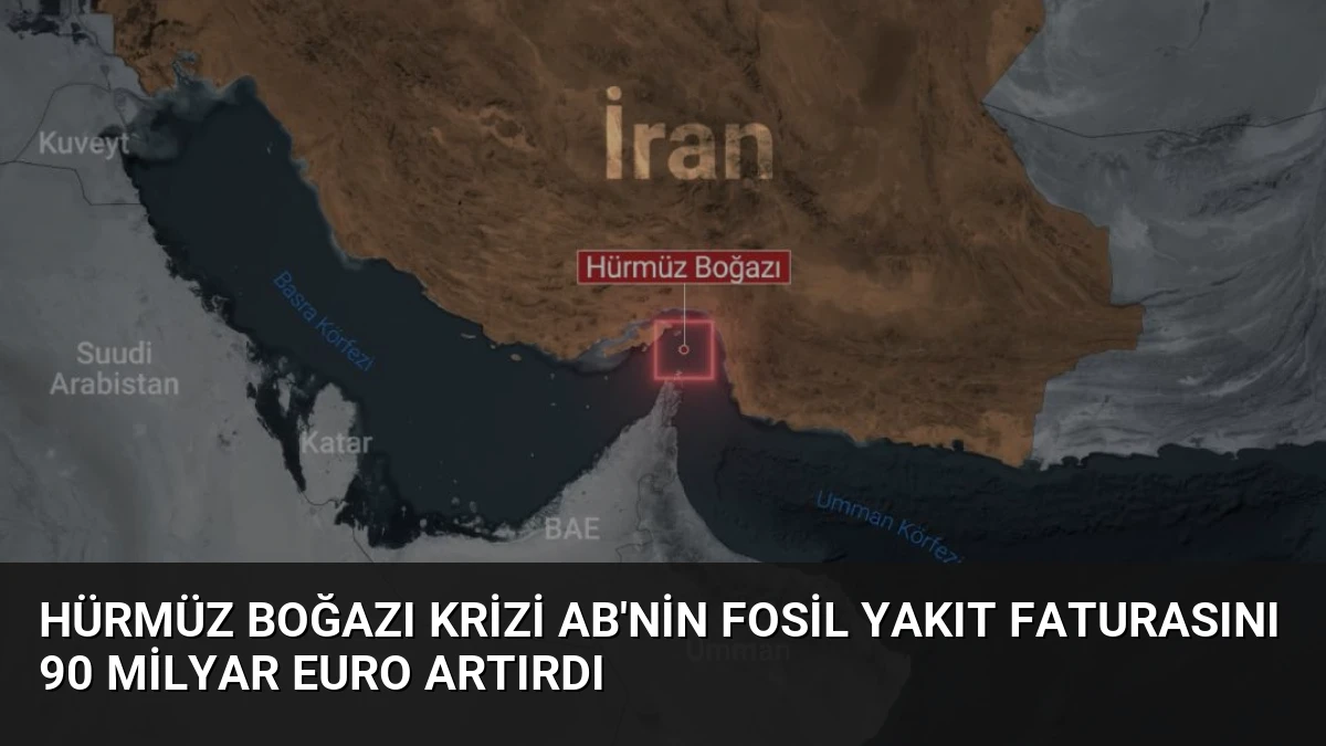 Hürmüz Boğazı Krizi AB’nin Fosil Yakıt Faturasını 90 Milyar Euro Artırdı