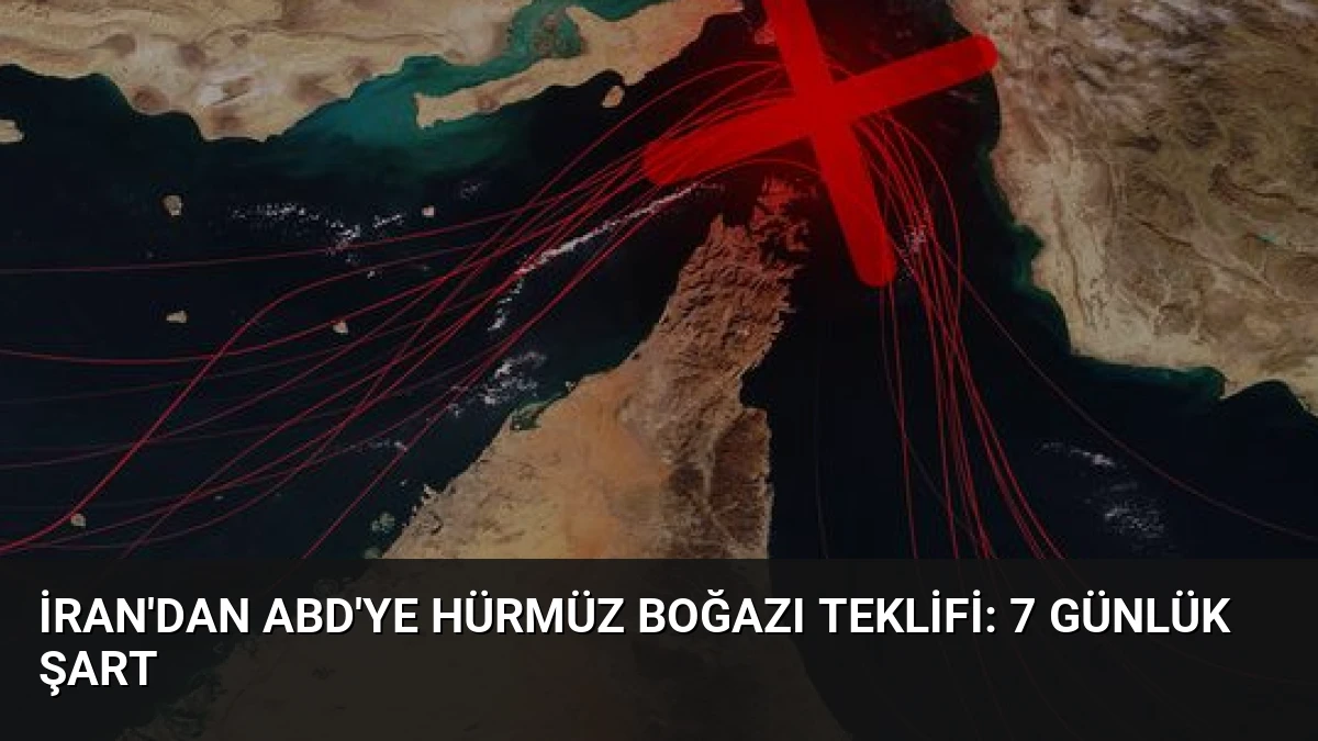 İran’dan ABD’ye Hürmüz Boğazı Teklifi: 7 Günlük Şart